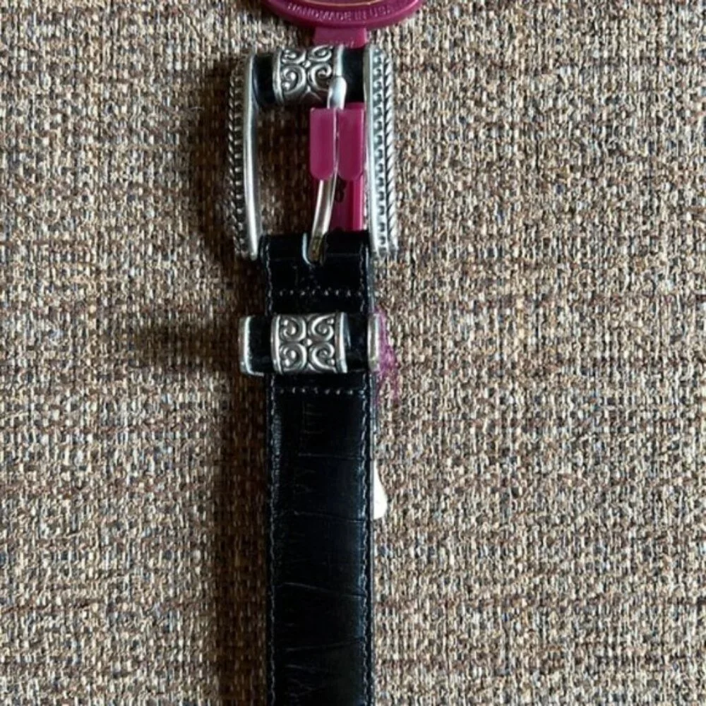 Brighton Black and Silver Women's Belt